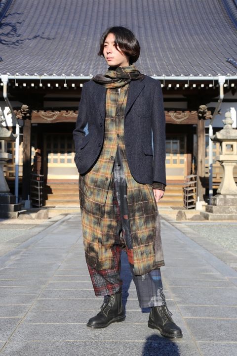 JUNYA WATANABE COMME des GARCONS MAN ウールカシミヤツイード×綿デニム×綿ウィップコード(WF-J022-051) style.2020.10.25.