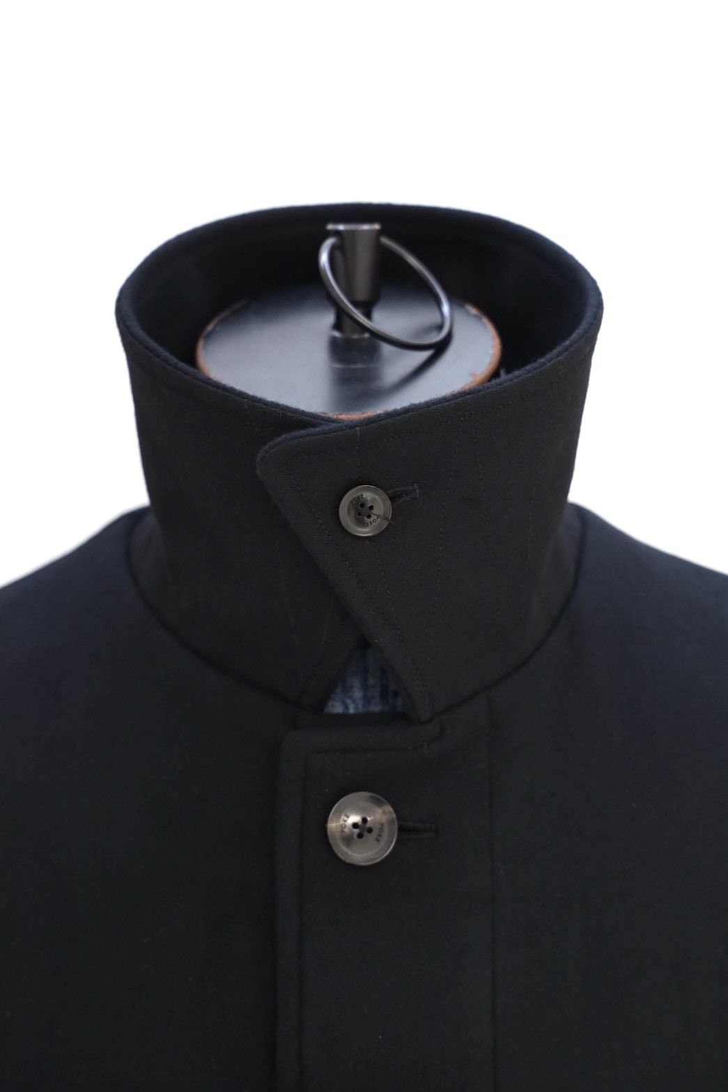 ヨーク 25FW Melton Big Balmaccan Coat(YK25FW01033C)BLACK☆10月11日(土)新作発売！