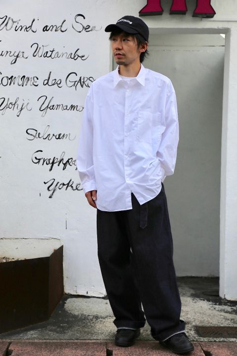 Graphpaper Colorfast Denim Belted Pants"INDIGO"Style.2020.9.1.