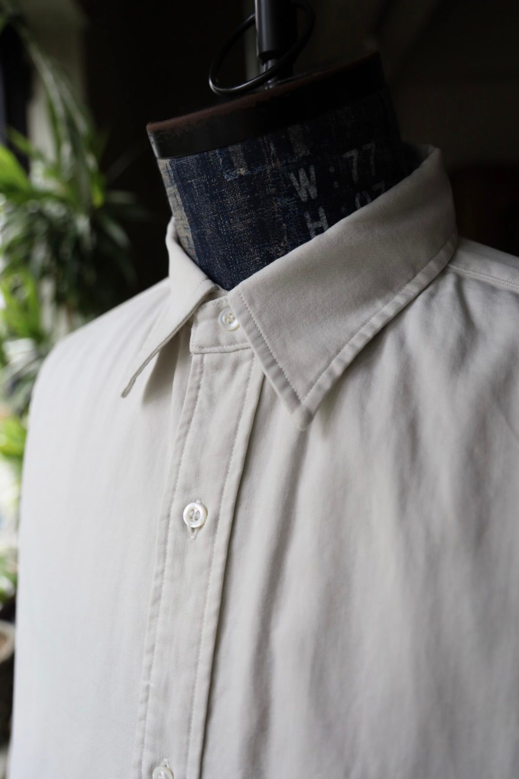 アプレッセ 2025 STYLE2 Double Weave Twill Regular Collar Shirt(25AAP-02-10)ECRU☆9月27日(土)発売！