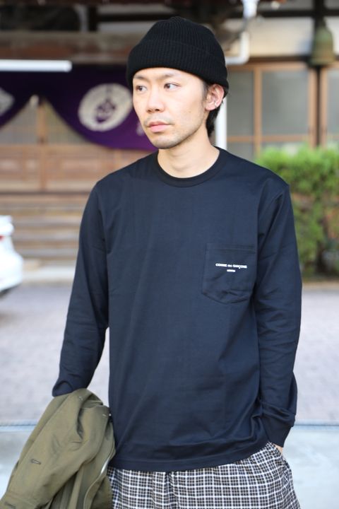 COMME des GARCONS HOMME 綿ナイロンウェザーフーデッドコート"KHAKI"Style.2020.9.22.