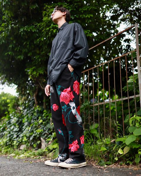©SAINT M×××××× ×WILDSIDE YOHJI YAMAMOTO PAJAMA PANTS markスタイル