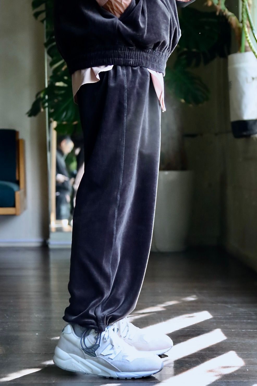 FreshService VELOUR JERSEY PULLOVER"GRAY"スタイル