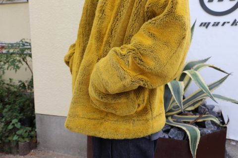 doublet HAND-PAINTED FUR JACKET"YELLOW"Style.2020.10.16.