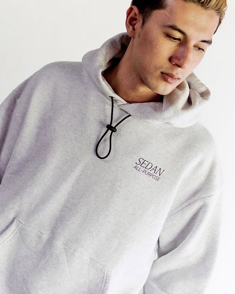 SEDAN ALL-PURPOSE OG Logo Elastic Cord Hoodie セットアップスタイル