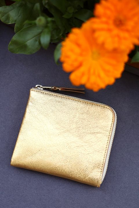 コムデギャルソン L字型ZIP財布(8Z-B031-051-1)GOLD☆4月11日再入荷！