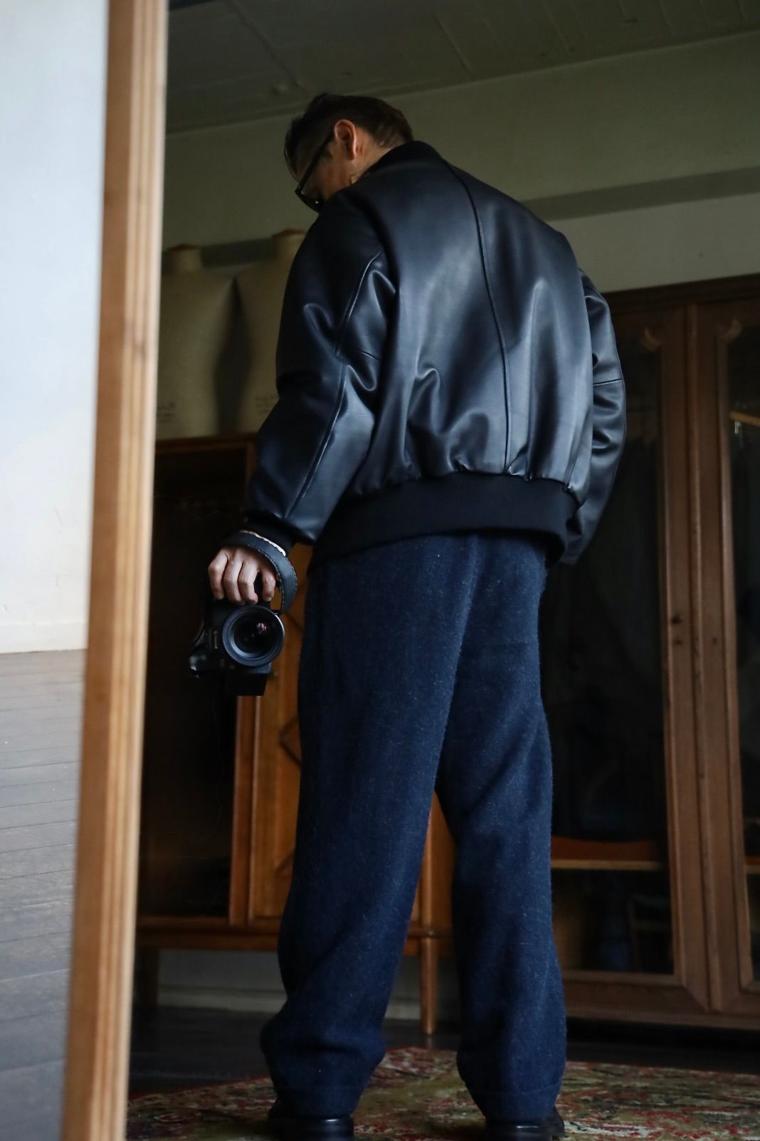 アプレッセ 2025 STYLE2 Leather Award Jacket(25AAP-01-04)D.NAVY