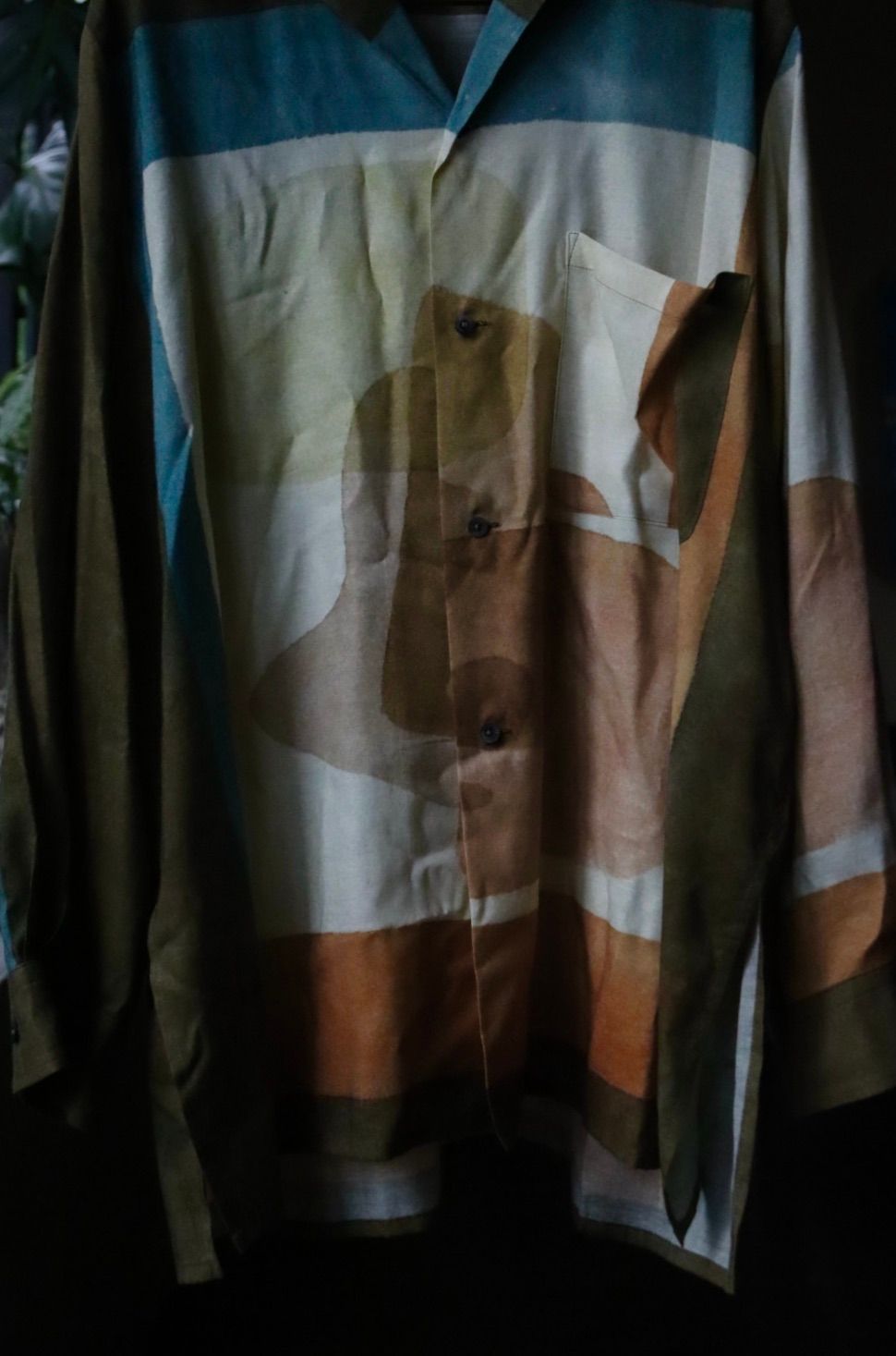 ヨーク23AW PRINTED OPEN COLLAR SHIRT (YK23FW0556SH) BROWN★7月8日(土)発売！
