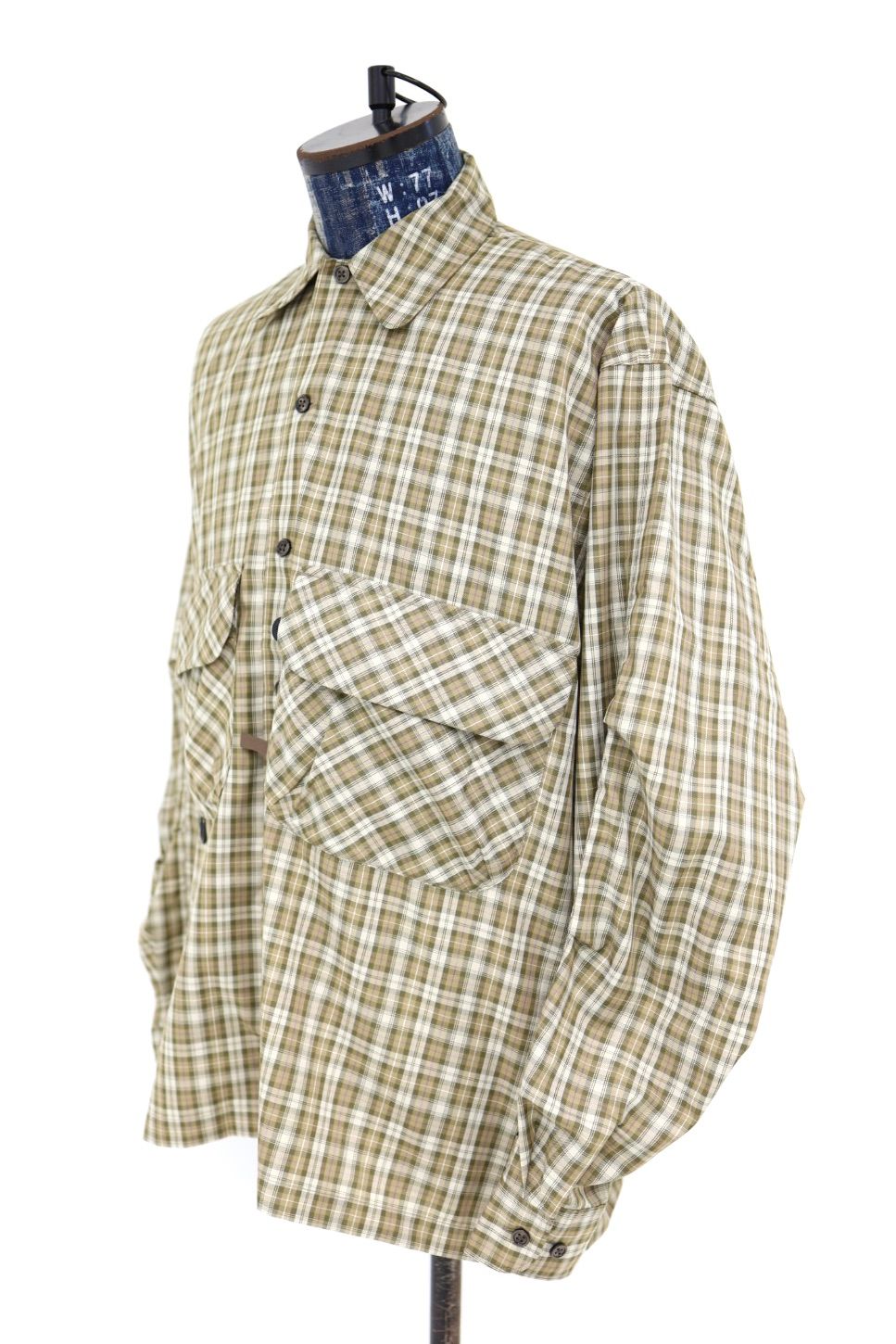 DAIWA PIER39(ダイワピア39) TECH SPORTS OPEN COLLAR SHIRT L/S GREN PLAID(BE-82026)BROWN GRAY☆3月28日(土)新作発売！