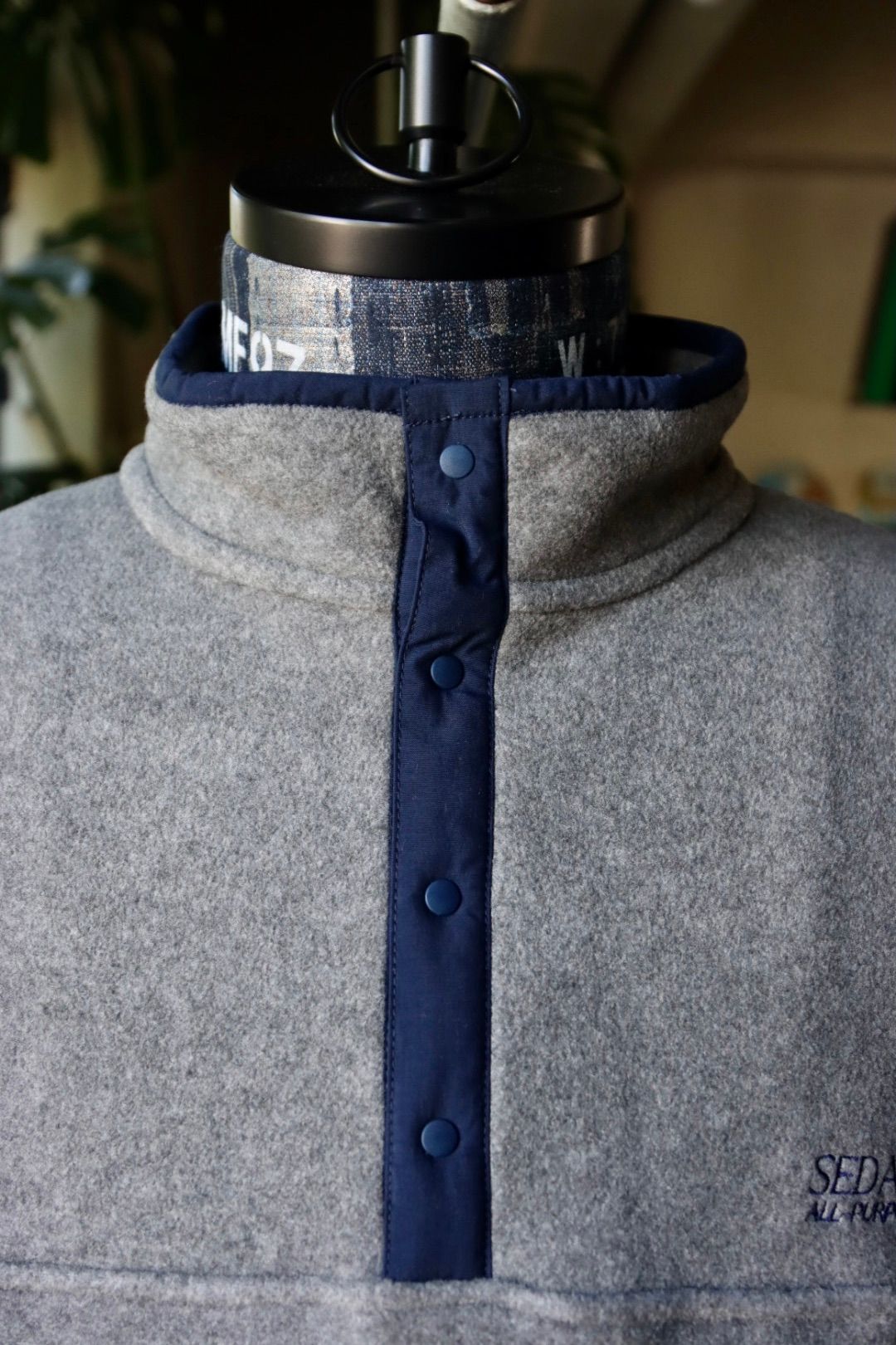 セダンオールパーパスFW23 Fleece Snap Pullover (SD23F-CT07)Grey