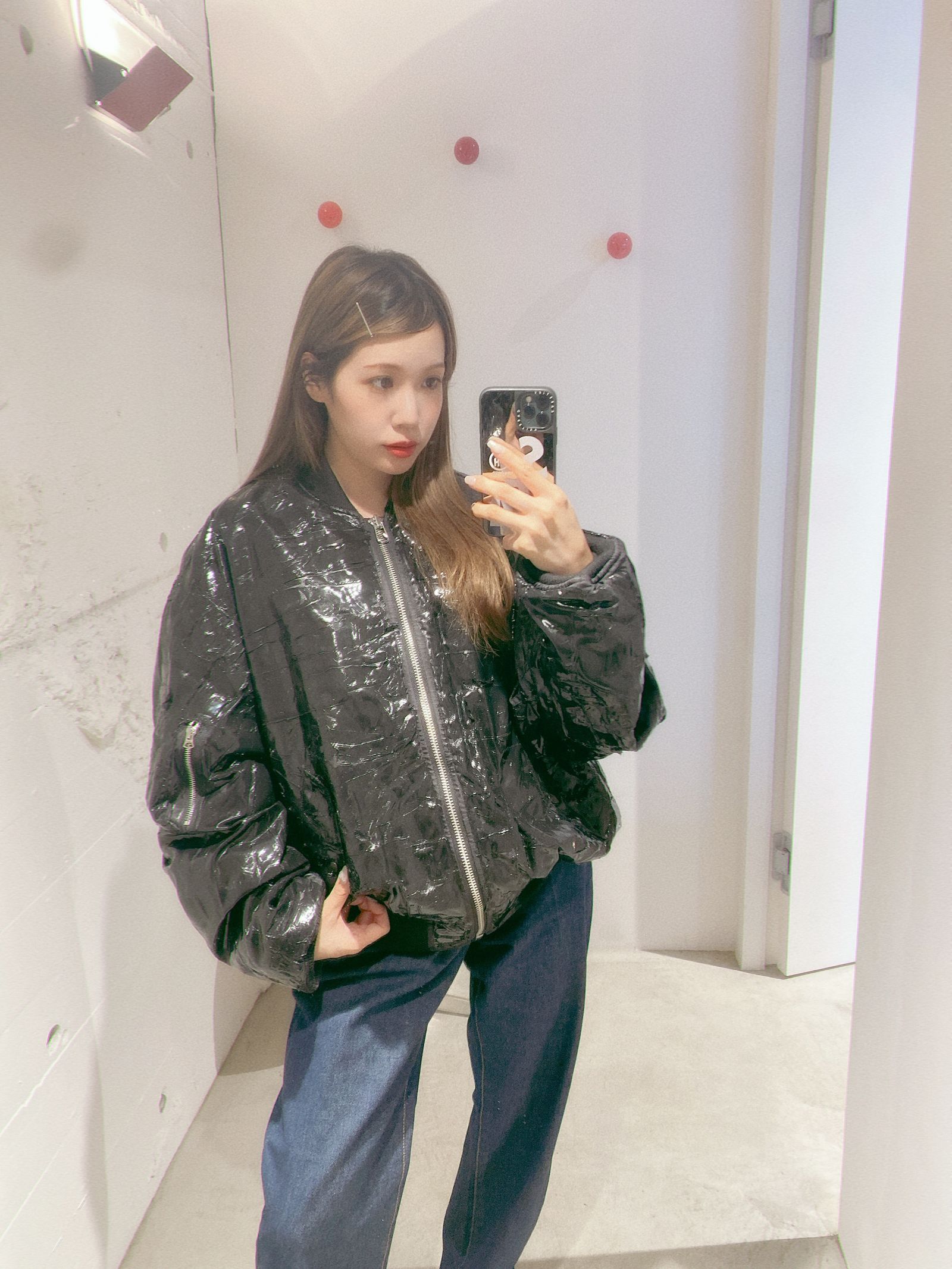 YOKE 新作RUBBER HAND PAINTED BOMBER JACKET style.2024.8.23