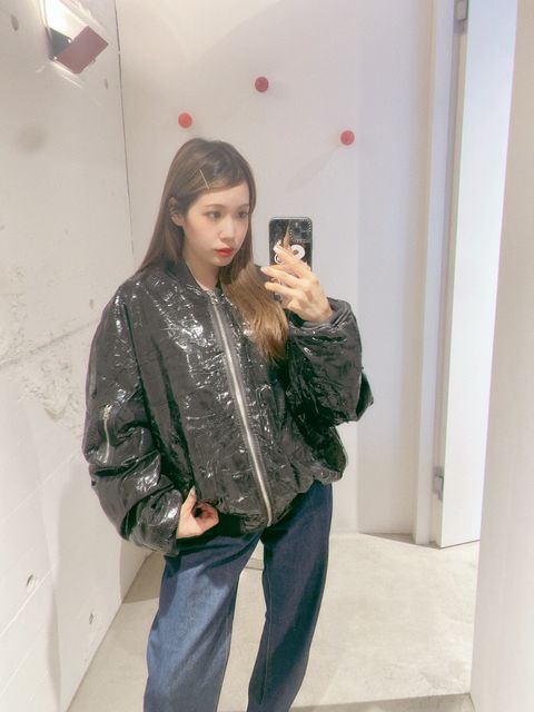 YOKE 新作RUBBER HAND PAINTED BOMBER JACKET style.2024.8.23