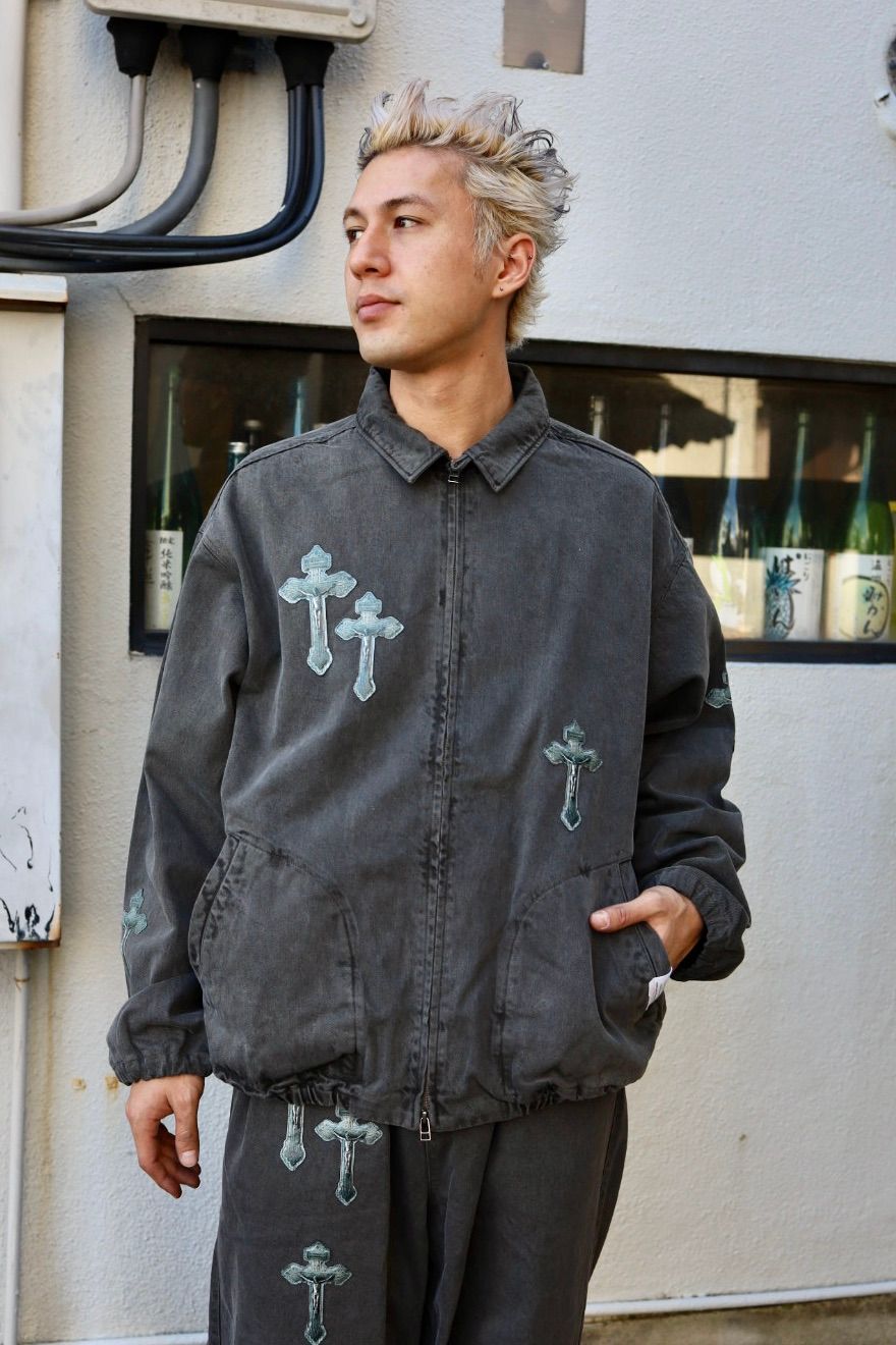 TALKING ABOUT THE ABSTRACTION CROSS JACKET MARKスタイル