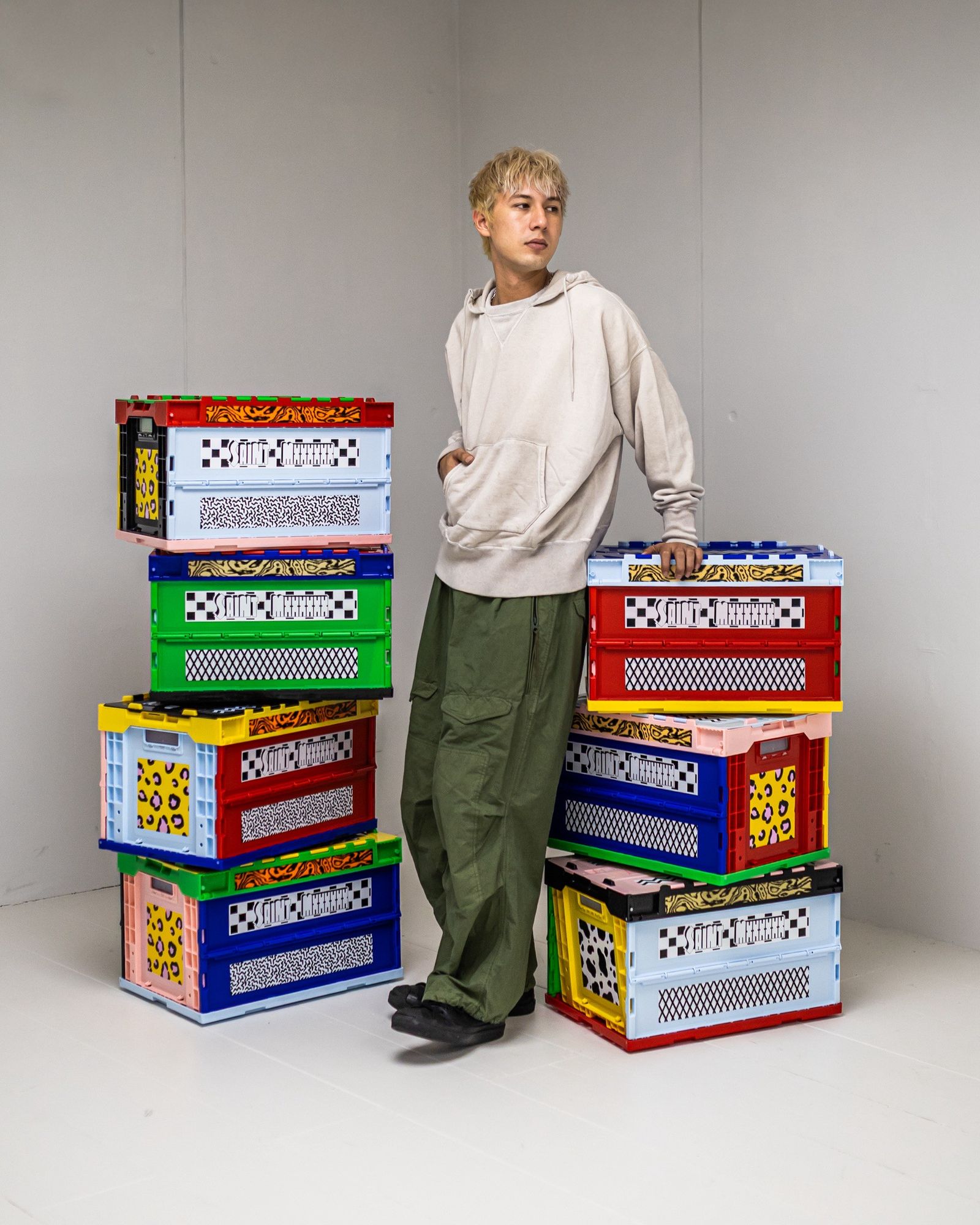 SAINT Mxxxxxx ベルベルジンコラボ BB_AFTER HOODED HOODIE (GRAY) ⭐︎11月8日(土)新作発売！