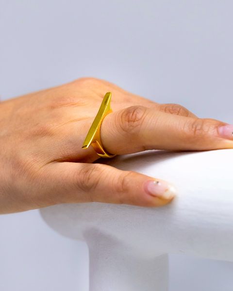 XOLO JEWELRY リング / Surface 3D Ring-Gold-(XOR106G)