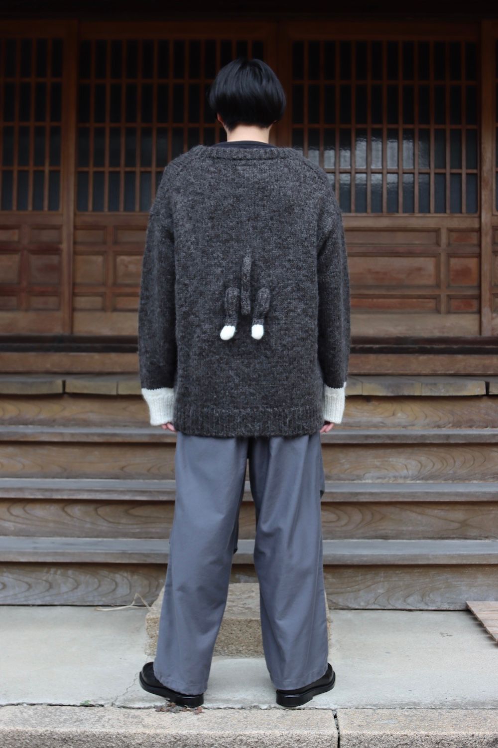 doublet STUFFED CAT HAND-KNITTING PULLOVER(21AW30KN50) style.2021.9.13.