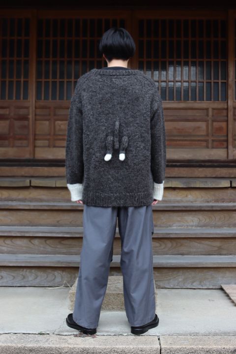 doublet STUFFED CAT HAND-KNITTING PULLOVER(21AW30KN50) style.2021.9.13.
