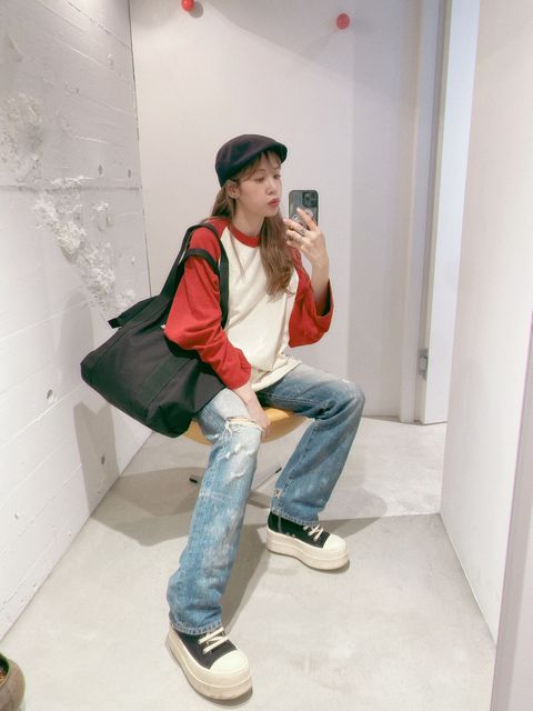 blurhms 24SS Co/Silk Nep Baseball Raglan Teestyle.2024.5.7