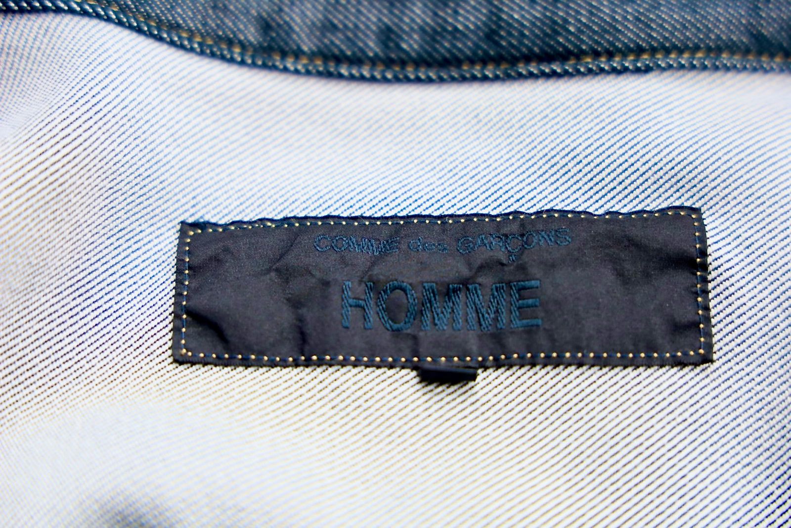 COMME des GARCONS HOMME 26FW エステルサージ製品染デニムジャケットスタイル