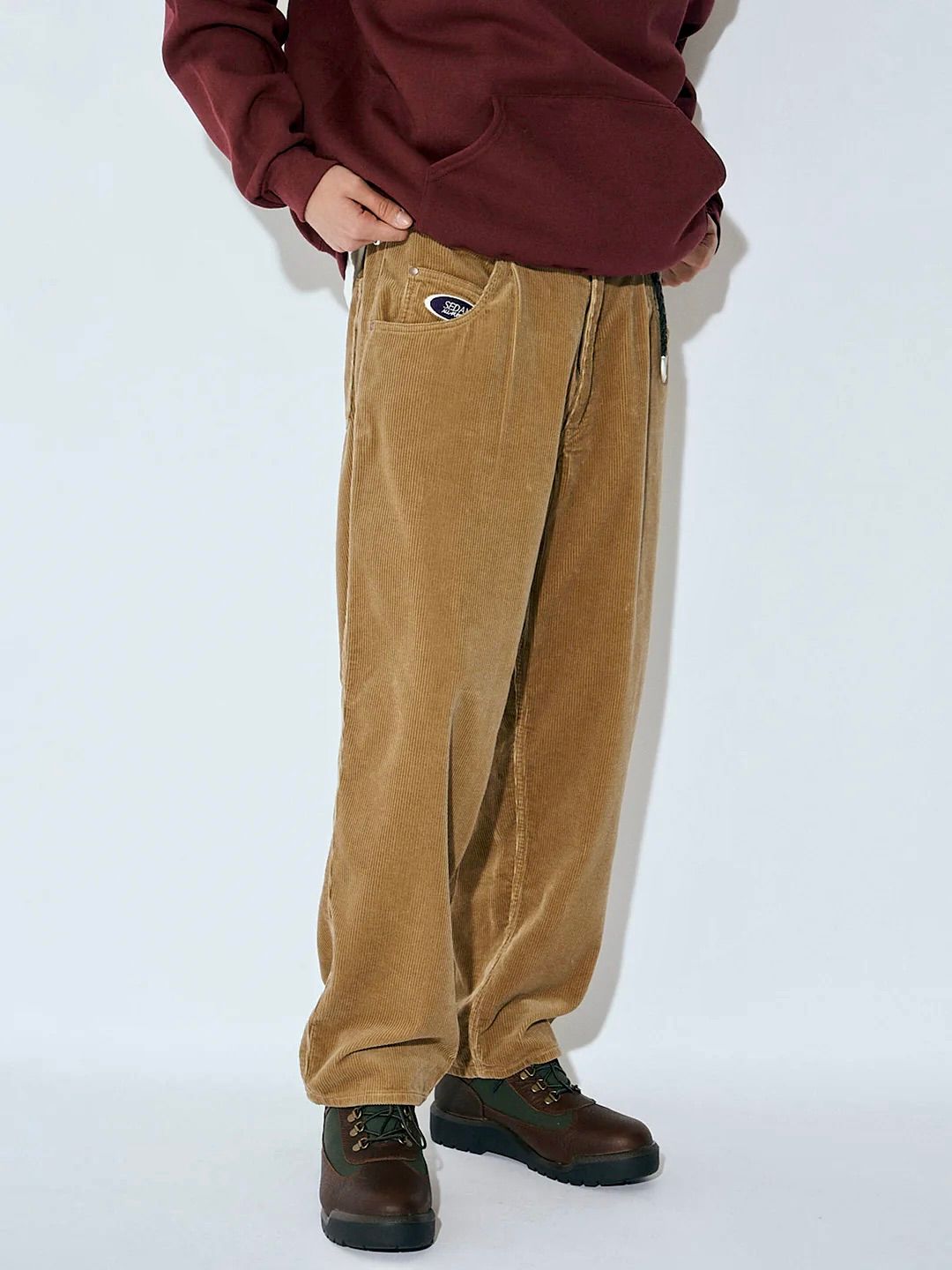 セダンオールパーパス23FW OVAL LOGO CORDUROY PANT(SD23F-PT06)CAMEL