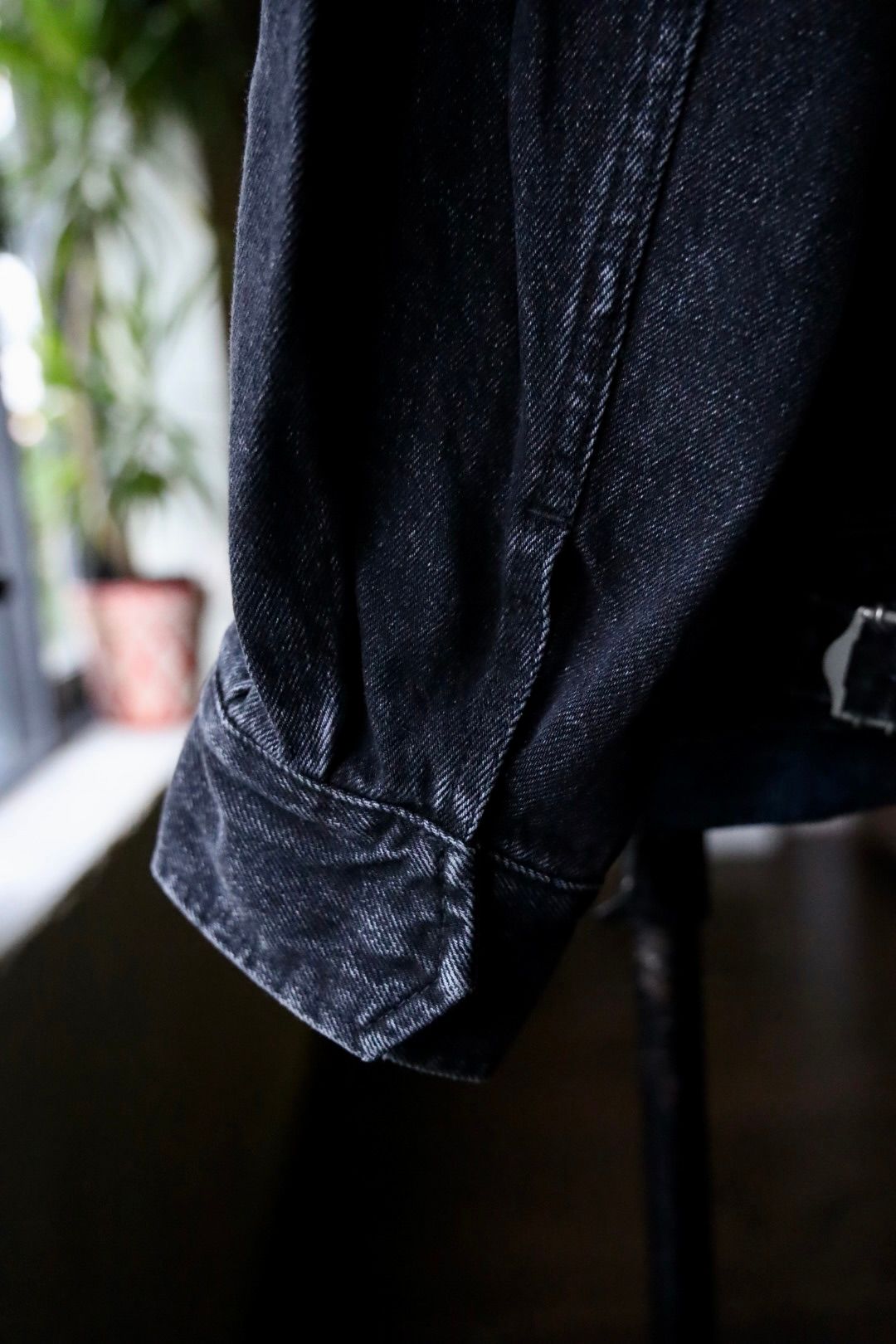 グラフペーパー Selvage Denim Zip Jacket(GU253-20056DB) BLACK_DARK FADE