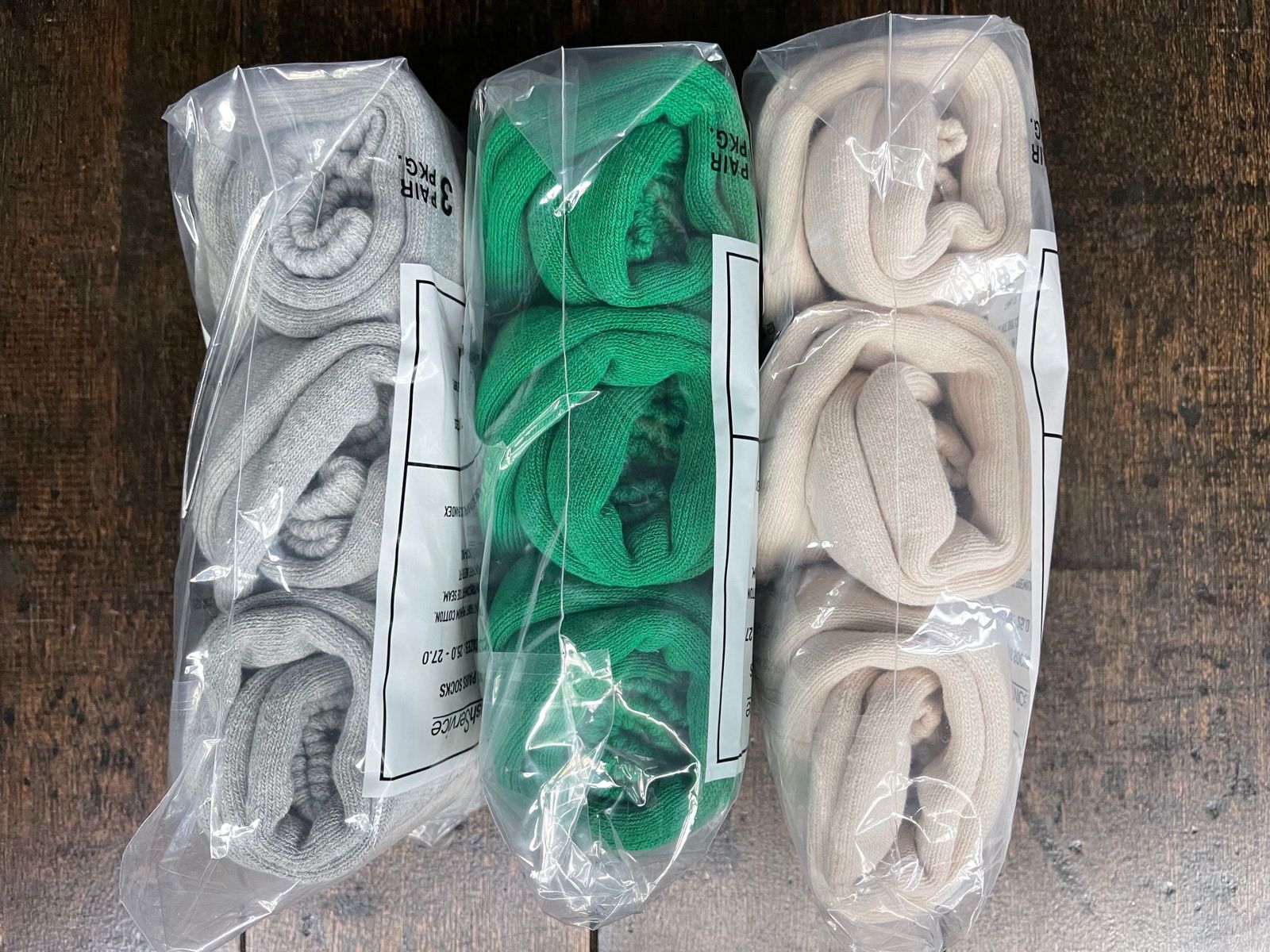 フレッシュサービス ソックスORIGINAL 3-PACK SHORT SOCKS(IVORY)☆7月12日(土)再入荷！