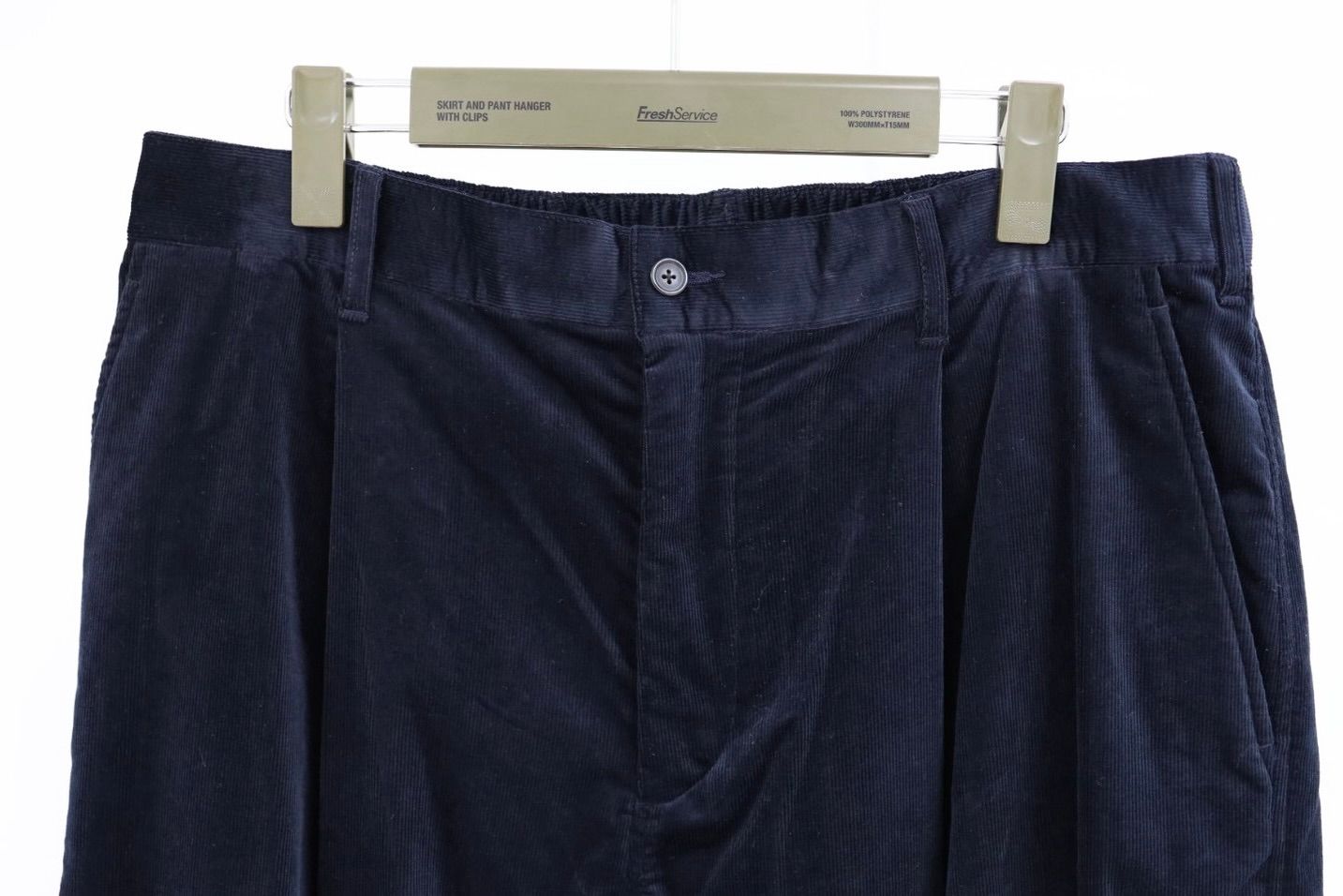 フレッシュサービス 26AW AIR CORDUROY WIDE TROUSERS(FSC263-40087)NAVY☆10月3日(土)発売！