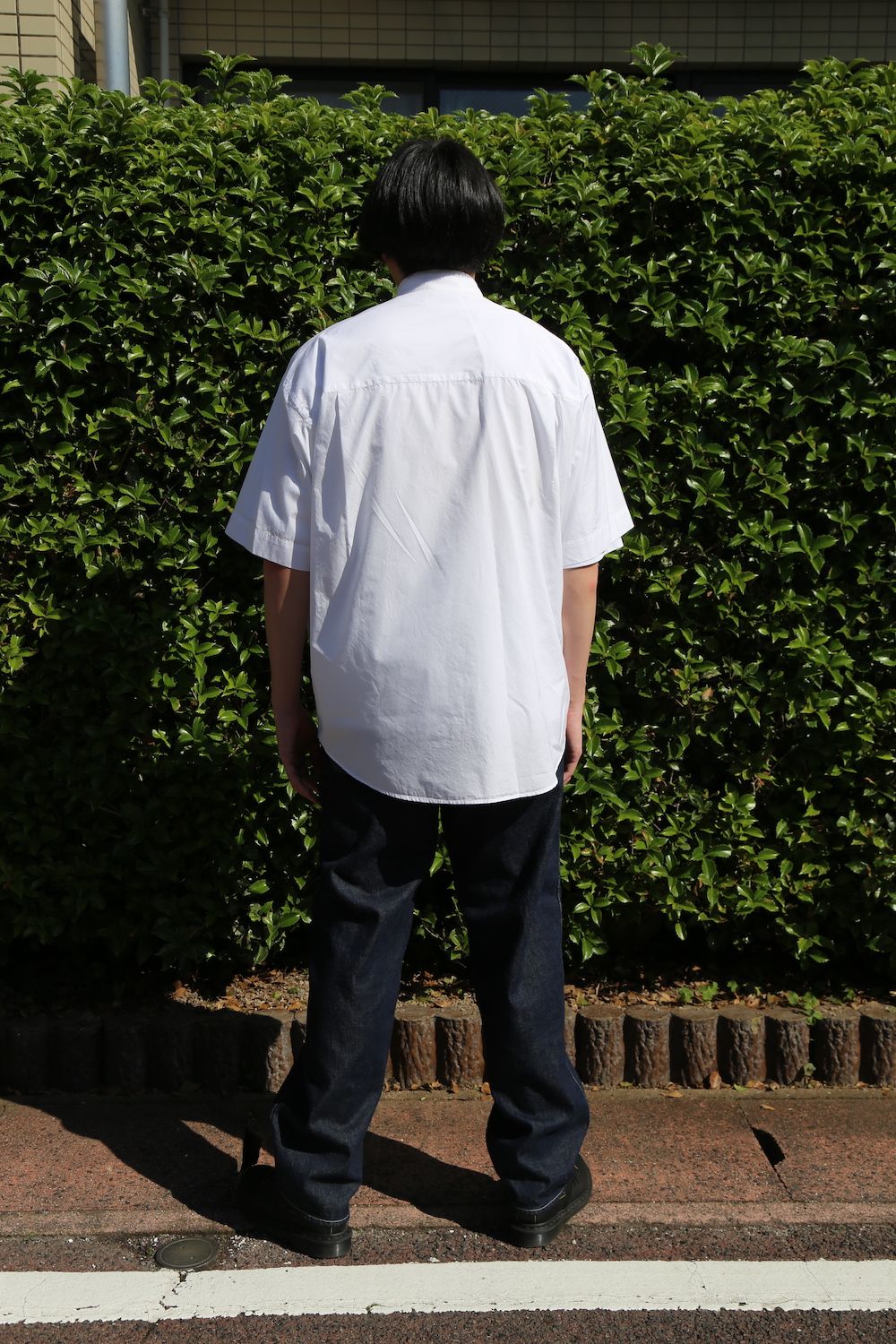 Graphpaper Broad Oversized S/S Regular Collar Shirt(GM212-50625B) style.2021.5.22