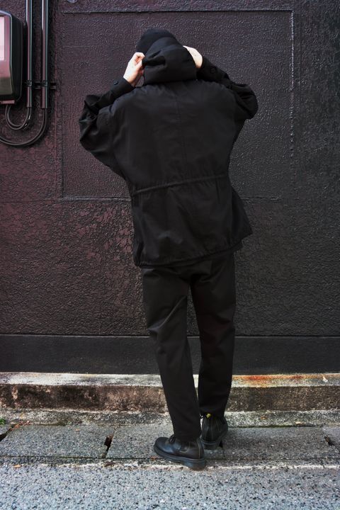 yohji yamamoto 23AW HOODED MILITARY JACKETスタイル