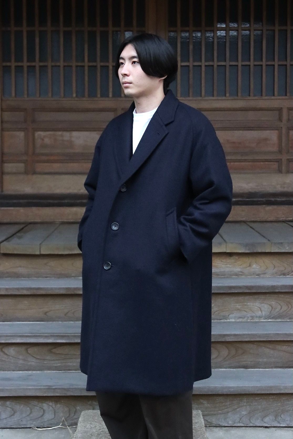 A.PRESSE Chester Coat(21AAP-01-03H)NAVY style