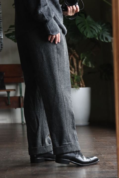 blurhms 22FW Wool Alpaka Napping Knitスタイル.2022.9.25.