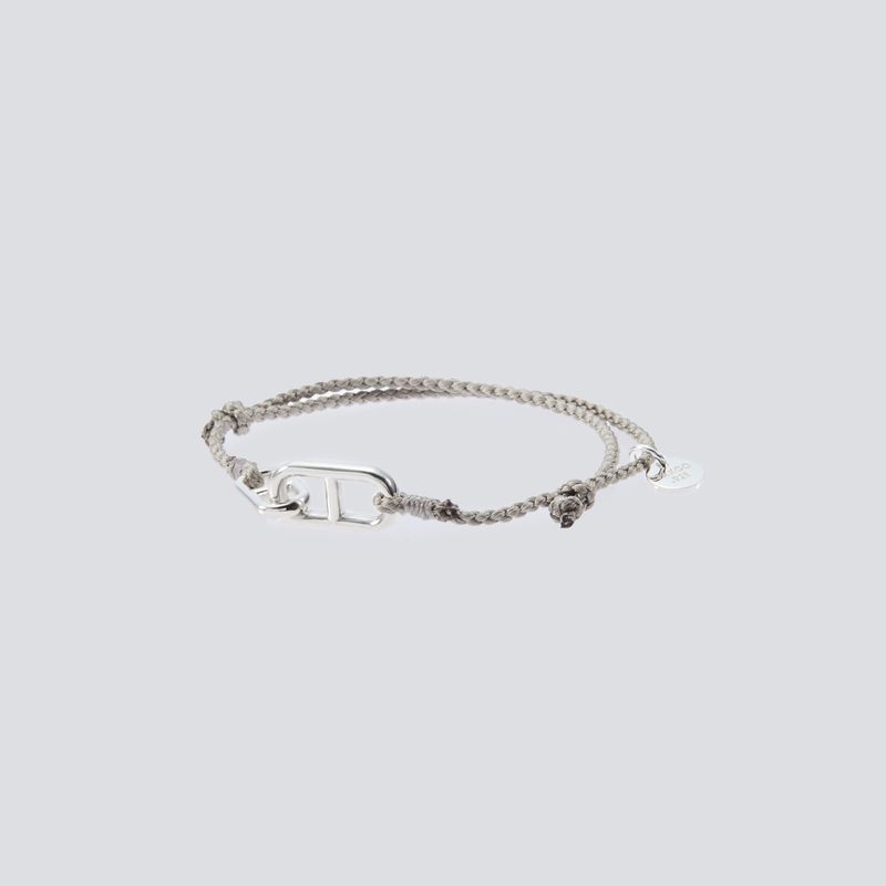 XOLO JEWELRY ショロジュエリー / Anchor Link Silk Code Bracelet-Silver- (XOCB004)GRAY☆6月17日発売！