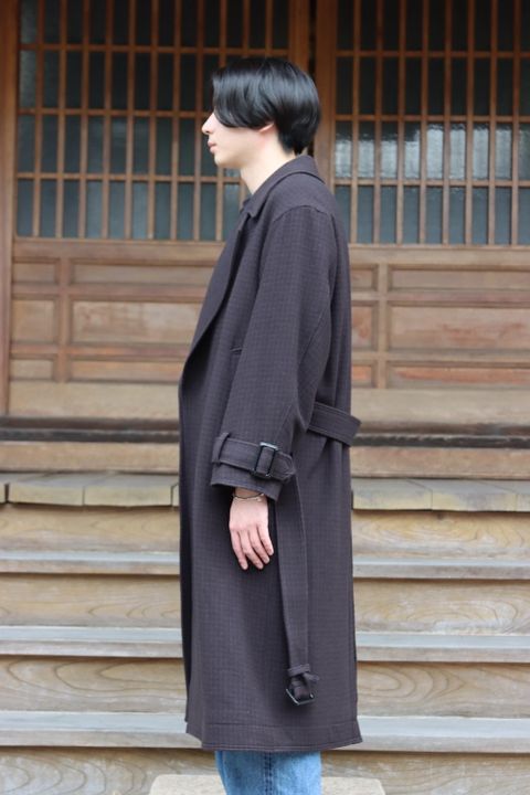 YOKE DOUBLE BREAST OVERCOAT(YK21AW0242C) style.2021.9.13.
