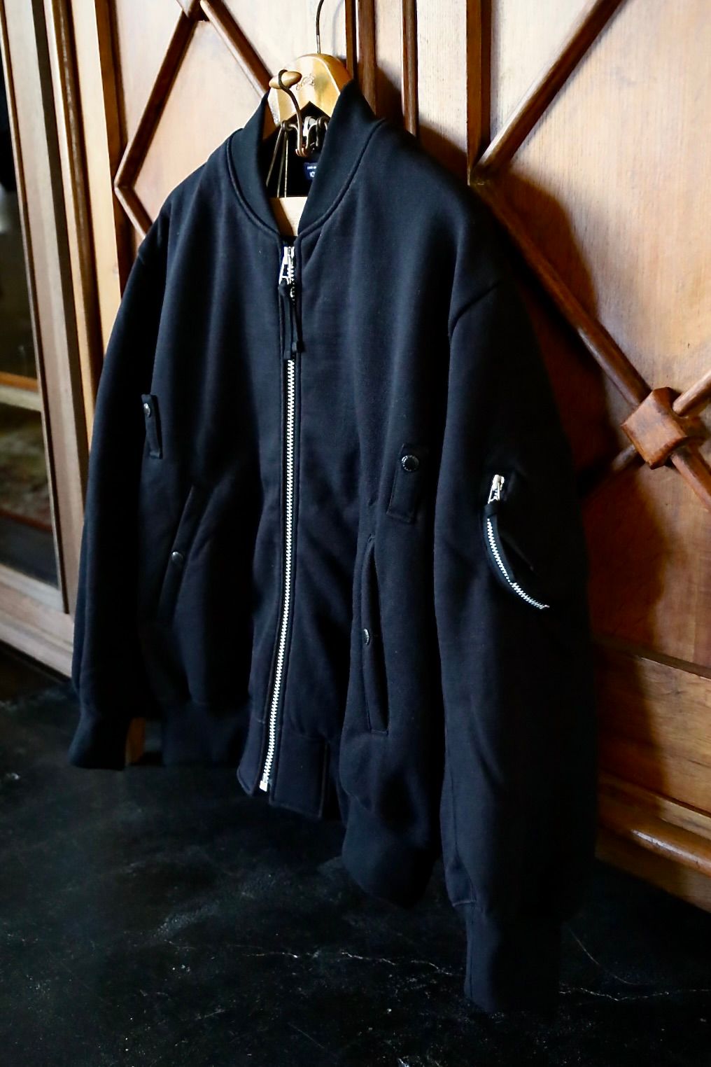 COMME des GARCONS HOMME 綿ウール裏毛MA-1ジャケットスタイル2025.11.10.