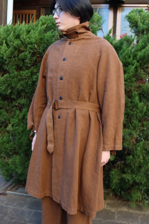 Ets.MATERIAUX M38 Motor cycle coat"BROWN"style.