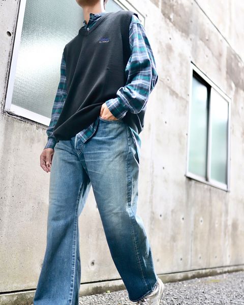 SEDAN ALL-PURPOSE セダンオールパーパス 23AW TECH LOGO KNIT VESTスタイル