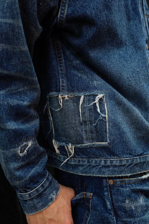 アイジュンヤワタナベマン 24AW New Manual Wネームデニムパンツ(L)