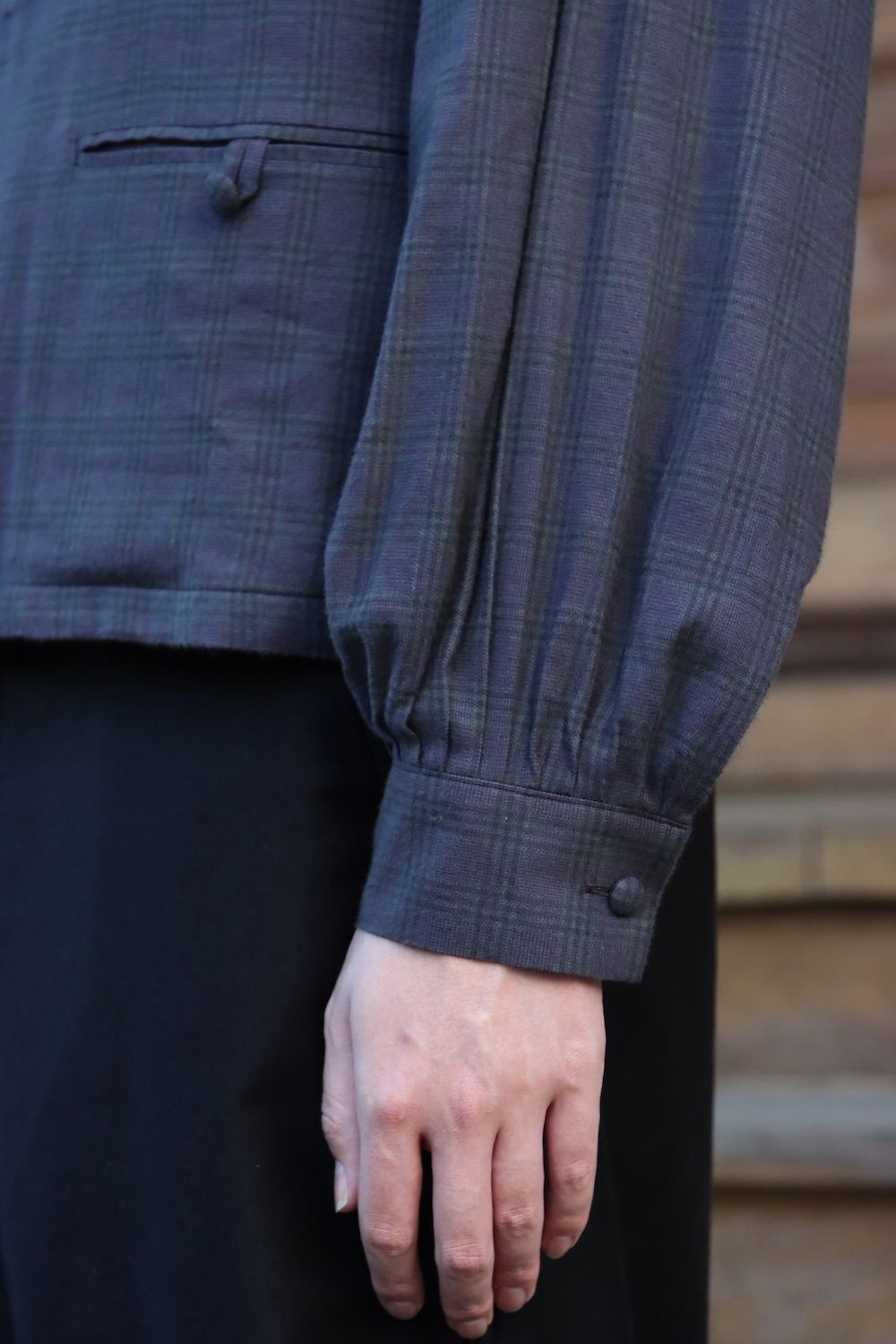 MATSUFUJI Flannel Check Pleats Jacket(M213-0301) style.2021.10.11.