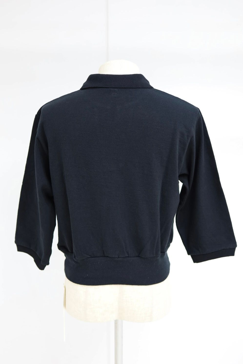 blurhms 26SS WOMENS Co/Silk Nep Skipper Cropped Sleeve(BHS265029)BLACK☆3月20日(金)新作発売！