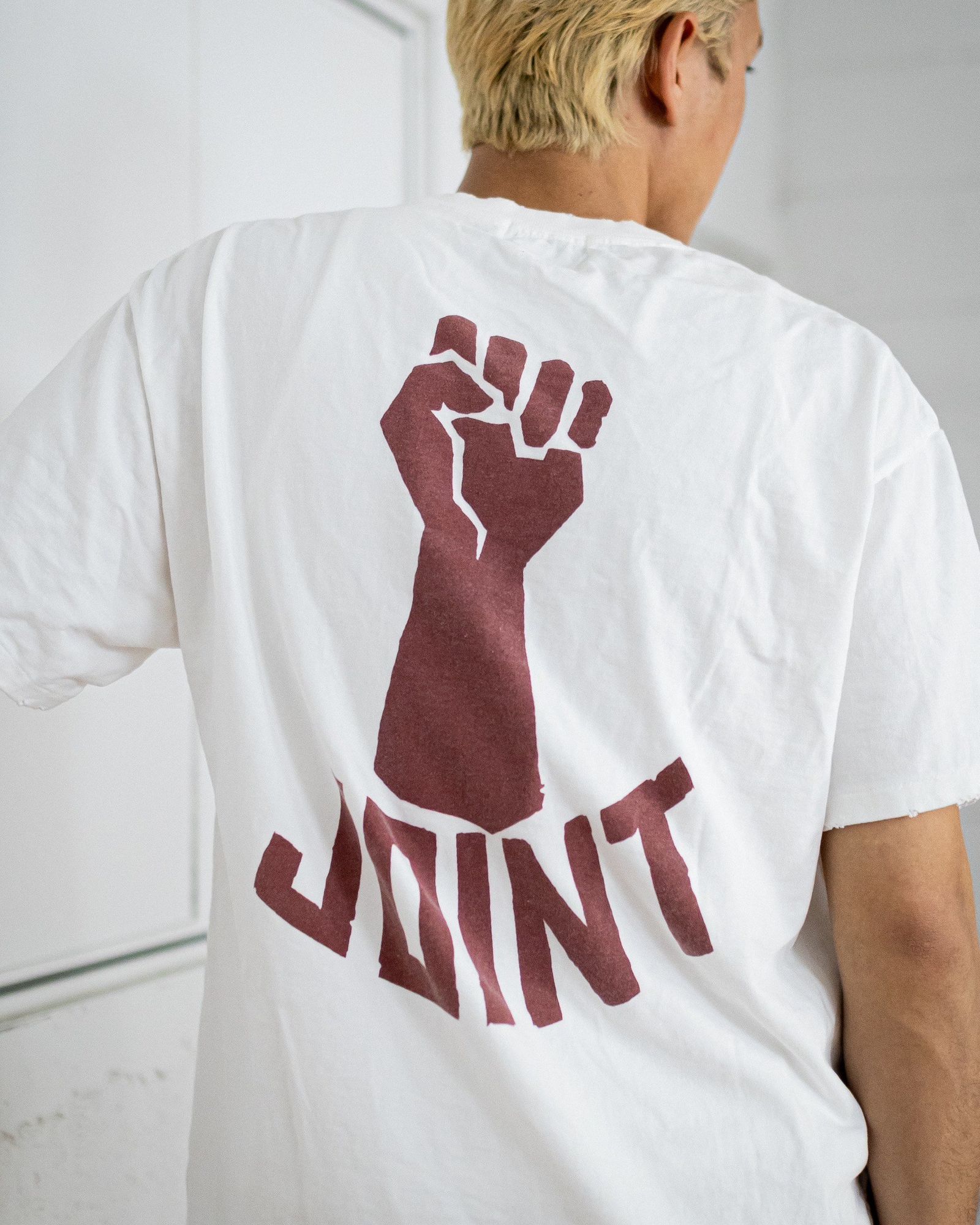 BOWWOW - BOW WOW バウワウ JOINT TEE(BW251-JT)WHITE DAMAGED