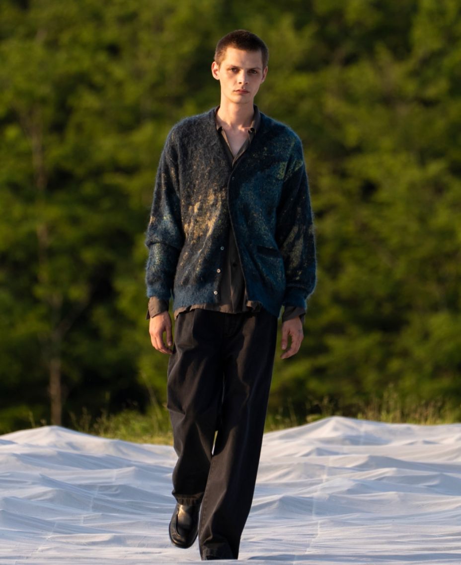 ヨーク  ニット Abstract Jaquard Mohair Cardigan(YK26SS01233S)GREEN☆11月29日(土)発売！