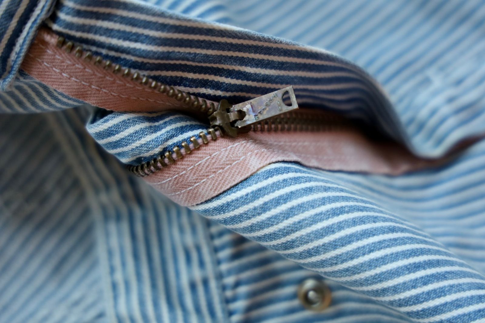 BOW WOW バウワウ HICKORY PAINTER PANTS with SEPARATE APRON(BW251-HPPA)HICKORY STRIPE AGING