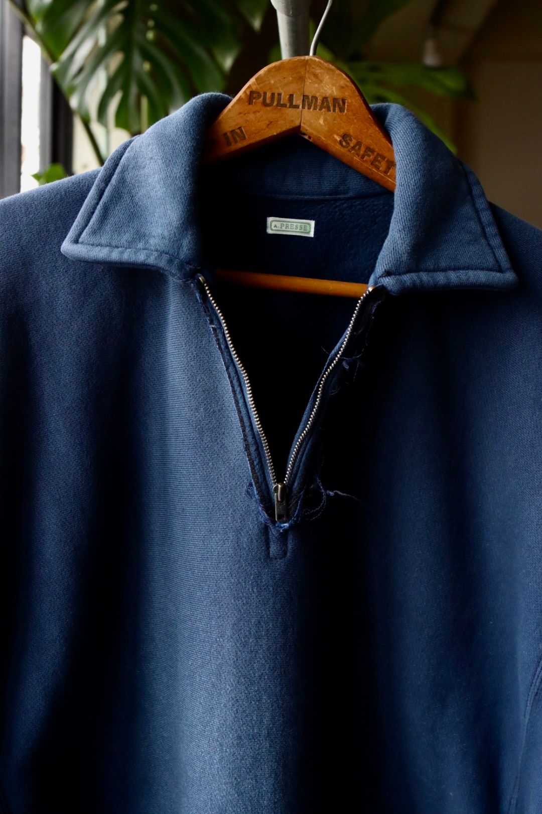 アプレッセ23SSハーフジップスウェット Vintage Half Zip  Sweatshirt(23SAP-05-01K)NAVY※2月25日(土)発売！ - 1(S)