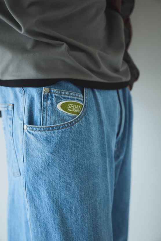 セダンオールパーパス SS24 Oval Logo Denim Pant(SD24S-PT01)Summer Indigo