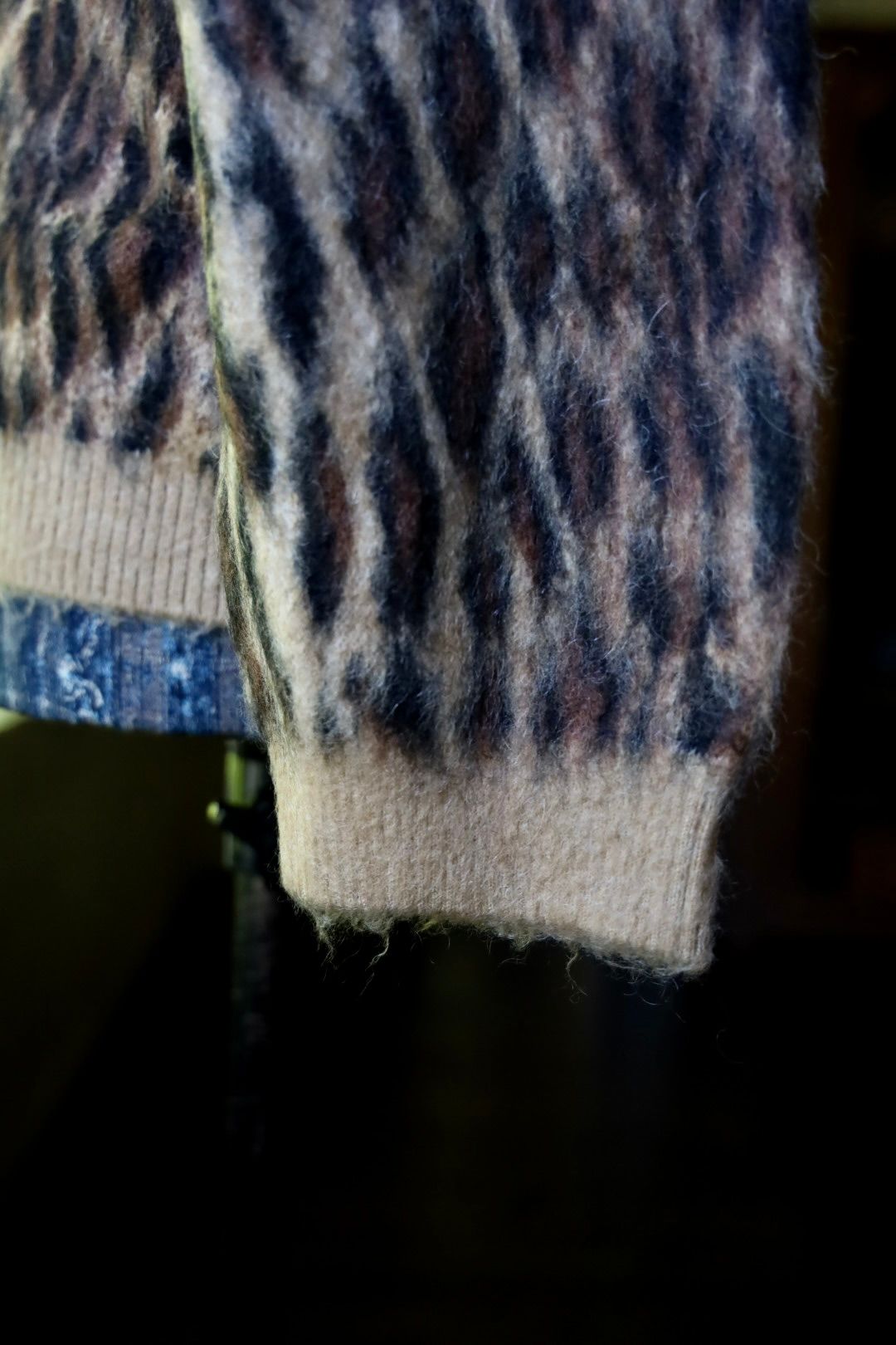 セントマイケル24AW MOHAIR CARDIGAN(SM-YS1-0000-059)LEOPARD