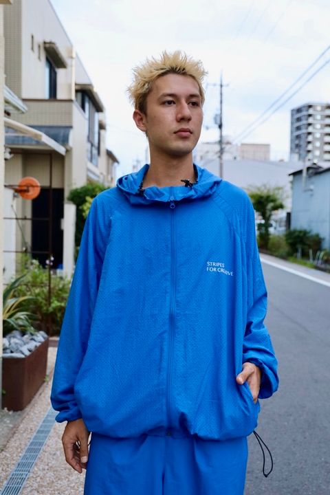 S.F.C 25FW エスエフシー PUNCHING NYLON HOODY(SFCFW25J05)Blue☆9月20日(土)発売！