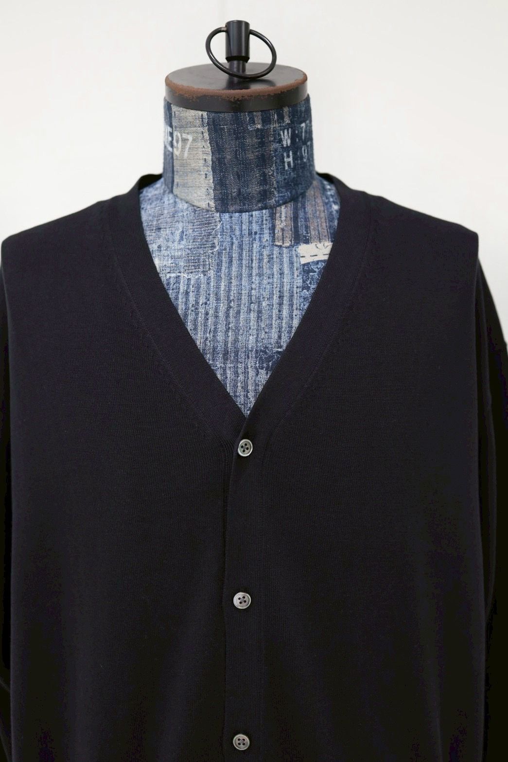 グラフペーパー26SS Suvin High Gauge Knit Cardigan (GU261-80261B)BLACK☆1月17日(土)発売！