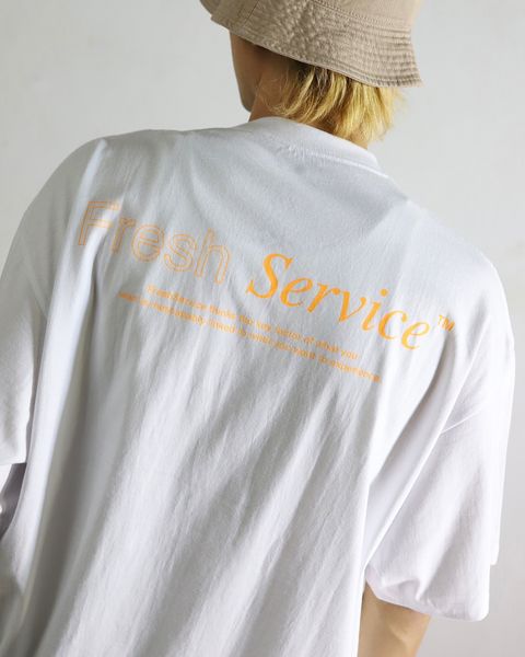 FreshService CORPORATE PRINTED S/S TEE(ORENGE)style 2024.4.26