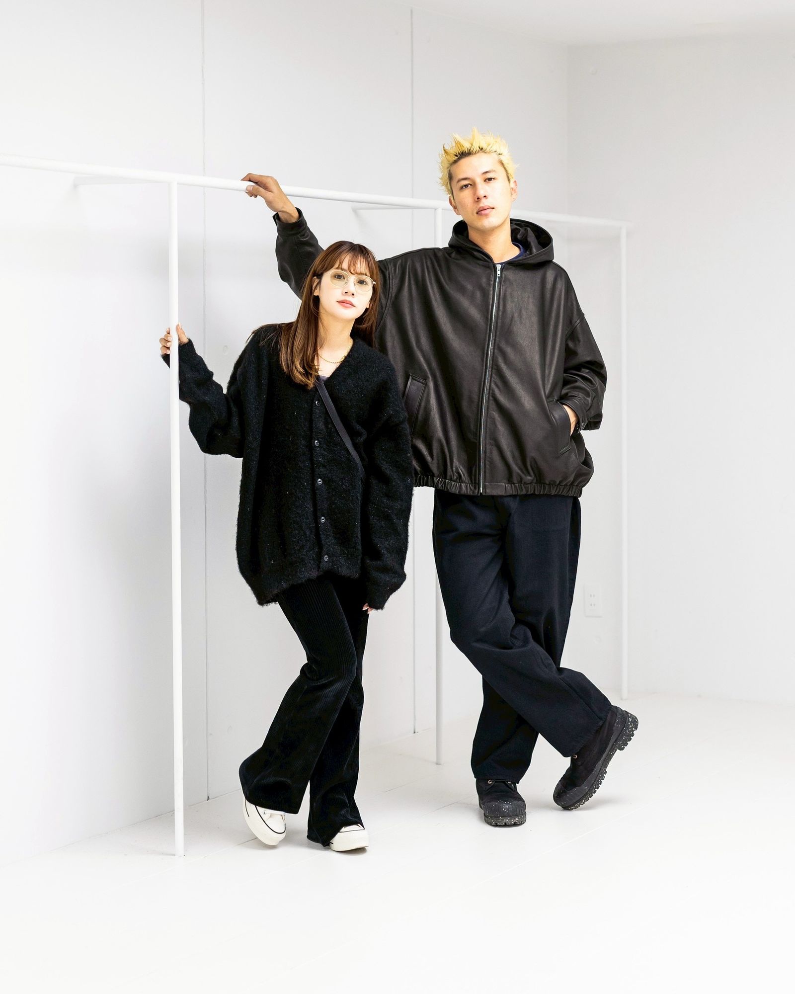 S.F.C 25FW エスエフシー LAME MOHAIR CARDIGAN(SFCFW25KN01)Black