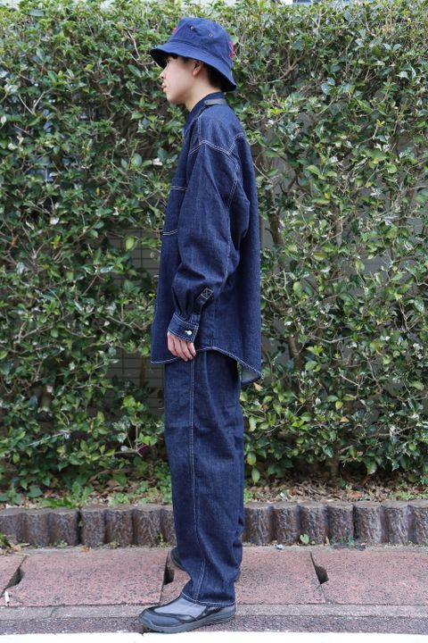 Denime Five Pocket Pants & Denime Regular Collar Shirt style 2020.12.26.
